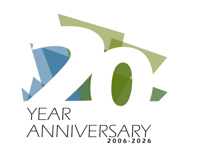 20th Anniversary logo-White background